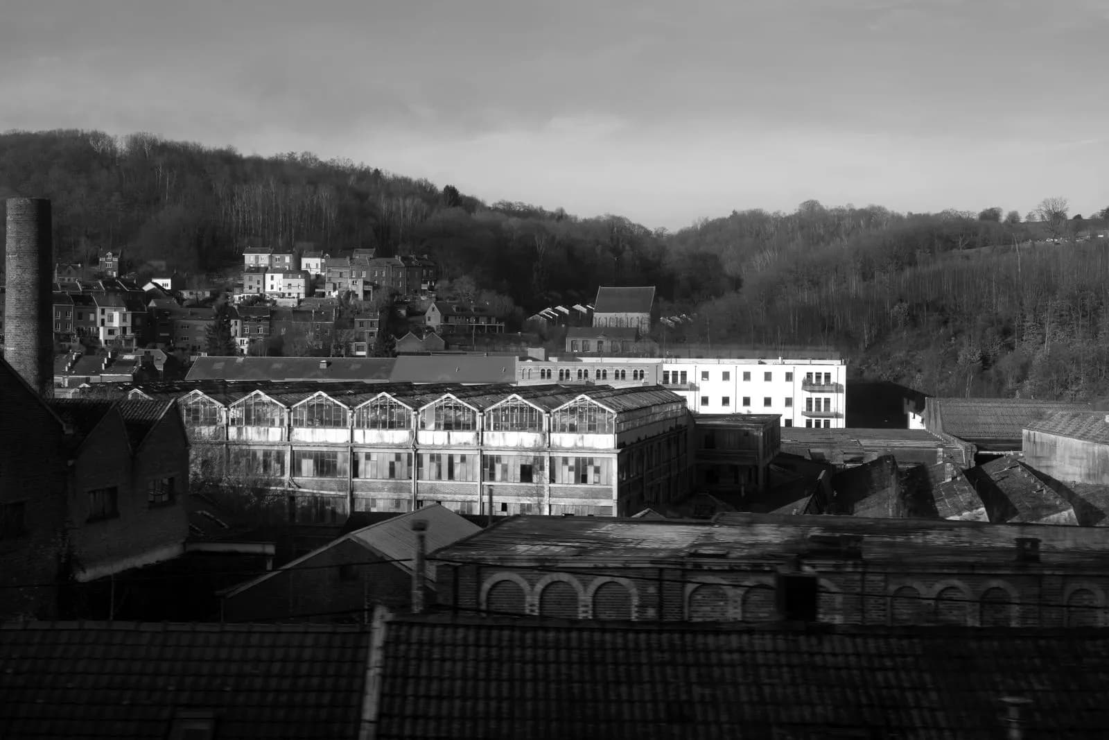Vue de Charleroi, ville industrielle en reconversion en Belgique